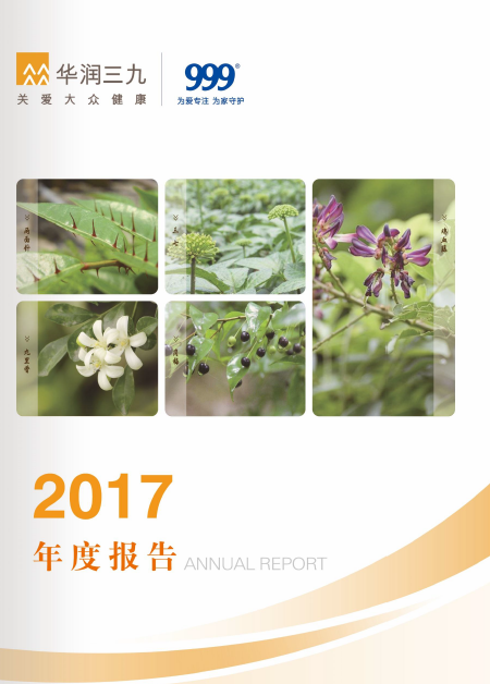 华润三九：2017年年度报告